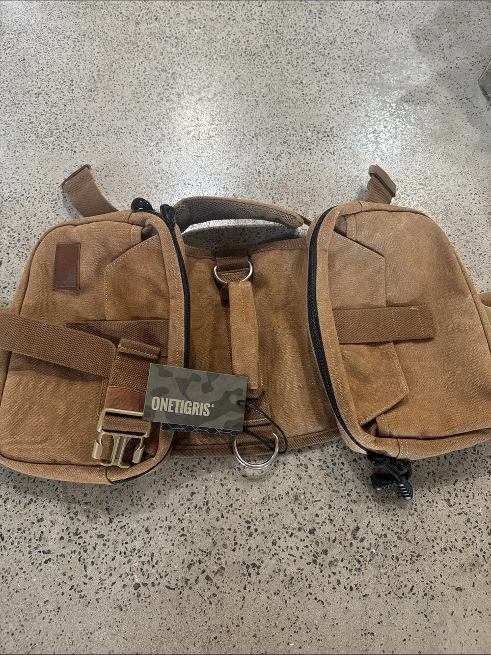 NWT OneTigris Canvas Dog Harness/Utility Backpack for medium to large dog